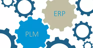 illustratie van PLM en ERP die in tandem werken