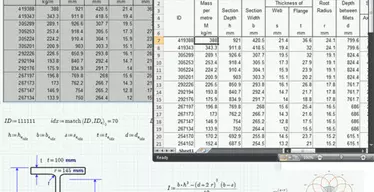 spreadsheets van technische berekeningen voor ontwerpen